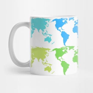 Colorful Map Pattern Mug